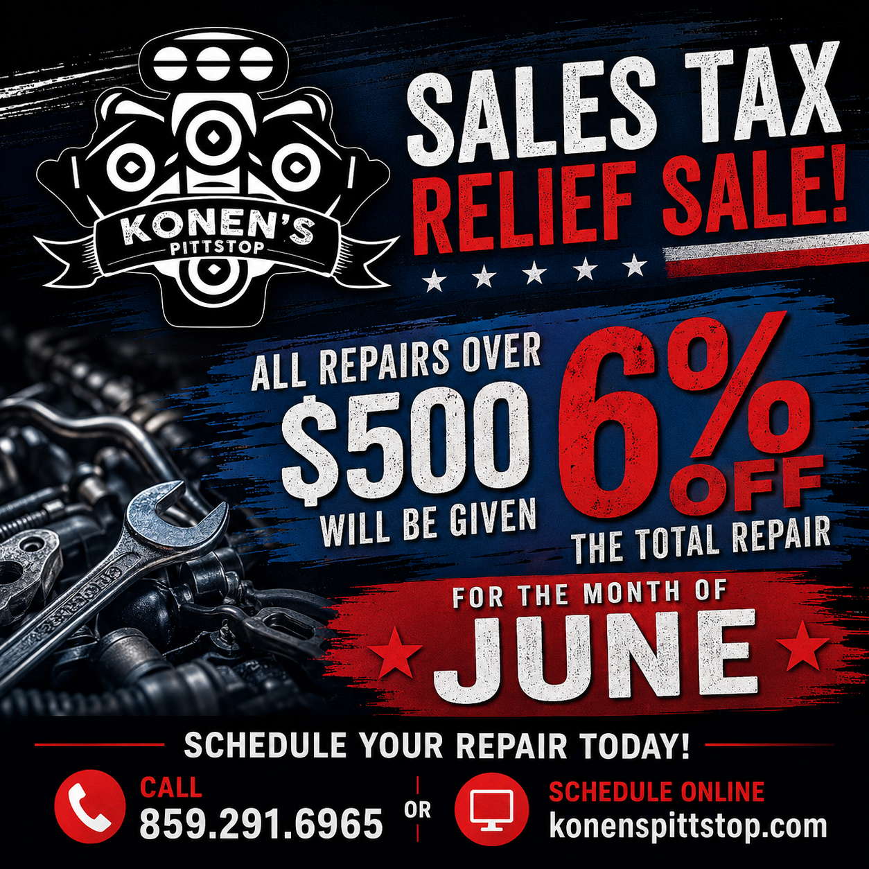 June Offer | Konen's Pittstop